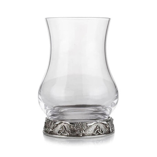 Crystal Glass For Beverages With Scottish Cow Mottifs On Scoottishwebstore.com