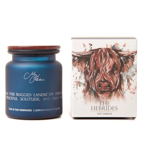 MH-CAN05 Highland Cow Soy Candle – Lemongrass & Ginger Studio Scottishwebstore.com