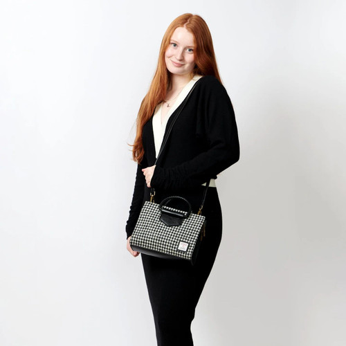 Handwoven Harris Tweed Arran Tote Bag Lifestyle Scottishwebstore.com