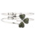 Rhodium Marble Shamrock Bangle ExclusivelyIrish.com
