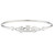 Sterling Silver Claddagh Bangle ExclusivelyIrish.com