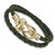 Gold Plated Shamrock Leather Wrap Bracelet ExclusivelyIrish.com Gold Plated Shamrock Leather Wrap Bracelet ExclusivelyIrish.com