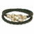 Gold Plated Shamrock Leather Wrap Bracelet Rotated ExclusivelyIrish.com Gold Plated Shamrock Leather Wrap Bracelet Rotated ExclusivelyIrish.com