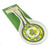 CL-73-10 Irish Weave Ceramic Spoon Rest With Celtic And Shamrock Design ExclusivelyIrish.com
