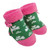 T7472-OS Green/Pink Shamrock Baby Booties Studio ExclusivelyIrish.com