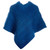 A200 303 Atlantic Blue Cable Aran Poncho With Button Detail Studio Back View ExclusivelyIrish.com A200 303 Atlantic Blue Cable Aran Poncho With Button Detail Studio Back View ExclusivelyIrish.com