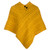 A200 658 Mustard Cable Aran Poncho With Button Detail Studio Front View ExclusivelyIrish.com A200 658 Mustard Cable Aran Poncho With Button Detail Studio Front View ExclusivelyIrish.com