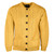 A570 568 Mustard Merino Wool Aran Lumber Jacket Studio Front View ExclusivelyIrish.com