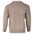 A825 033 Wicker Mens Traditional Irish Aran Sweater Studio Back View ExclusivelyIrish.com