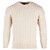 A825 001 Classic Aran Mens Traditional Irish Aran Sweater Studio Front View ExclusivelyIrish.com