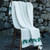 A962 283 Natural White Large Shamrock Wool Throw Blanket Lifestyle ExclusivelyIrish.com