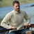 B559 162 Natural White Men's Sweater with Button Collar Lifestyle Front View ExclusivelyIrish.com