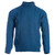 B559 303 Atlantic Blue Men's Sweater with Button Collar Studio Front View ExclusivelyIrish.com