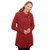 Irish Wool Coat Natural Red ExclusivelyIrish.com