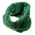 B873 257 Green Merino Wool Honeycomb Irish Snood Scarf Studio ExclusivelyIrish.com