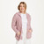 B940 402 Pink Ladies Buttoned Cabled Cardigan Lifestyle Front View ExclusivelyIrish.com B940 402 Pink Ladies Buttoned Cabled Cardigan Lifestyle Front View ExclusivelyIrish.com