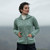 B940 373 Seafoam Green Ladies Buttoned Cabled Cardigan Lifestyle Front View ExclusivelyIrish.com B940 373 Seafoam Green Ladies Buttoned Cabled Cardigan Lifestyle Front View ExclusivelyIrish.com