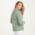 B940 373 Seafoam Green Ladies Buttoned Cabled Cardigan Lifestyle Back View ExclusivelyIrish.com B940 373 Seafoam Green Ladies Buttoned Cabled Cardigan Lifestyle Back View ExclusivelyIrish.com