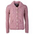 B940 402 Pink Ladies Buttoned Cabled Cardigan Studio Front View ExclusivelyIrish.com B940 402 Pink Ladies Buttoned Cabled Cardigan Studio Front View ExclusivelyIrish.com