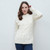 B951 367 Classic Aran Ladies Irish Multi Cabled Raglan Super Soft Merino Wool Sweater Lifestyle Front View ExclusivelyIrish.com B951 367 Classic Aran Ladies Irish Multi Cabled Raglan Super Soft Merino Wool Sweater Lifestyle Front View ExclusivelyIrish.com