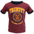 TRIN7003 Burgundy Marl-Navy Trinity Seal Kids Ringer T-Shirt Studio Front View ExclusivelyIrish.com