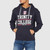 TRIN5001 Navy/White Trinity College Mesh Hoodie Studio Front View ExclusivelyIrish.com