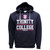 TRIN5001 Navy/White Trinity College Mesh Hoodie Studio Front View ExclusivelyIrish.com