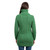 ML114 105 Green Soft Touch Ladies Aran Zip Cardigan Studio Back View ExclusivelyIrish.com
