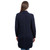 ML130 104 Navy Blue Ladies Open Face Cardigan Studio Back View ExclusivelyIrish.com