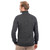 MM205 101 Charcoal Mens Zipper Cardigan Studio Back View ExclusivelyIrish.com