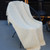 MT101 100 Natural White Honeycomb Merino Wool Aran Throw Lifestyle ExclusivelyIrish.com