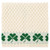 MT118-100-OS Natural White Irish Shamrock Wool Throw Close Up ExclusivelyIrish.com