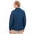 SA209 403 Atlantic Blue Mens Cozy Shawl-Collar Wool Sweater Studio Back View ExclusivelyIrish.com