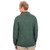 SA209 303 Connemara Green Mens Cozy Shawl-Collar Wool Sweater Studio Back View ExclusivelyIrish.com