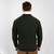 MM223 602 ARMY GREEN Colour Irish Wool Cardigan for Men ShopAran.com