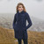 BUY NOW ML120 104 NAVY BLUE Colour Chunky Collar Aran Coat Merino Wool Buttons ON ShopAran.com