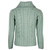 B940 373 SEAFOAM GREEN Colour Ladies Buttoned Cable Cardigan Studio Back Side ShopAran.com