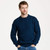 BUY NOW A823303 ATLANTIC BLUE Colour Men’s Crew Neck Aran Sweater – Soft Merino Wool Knit ON ShopAran.com