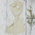 B681 367 NATURAL WHITE Colour SuperSoft Merino Wool Shawl with Aran Cable Stitches ShopAran.com