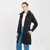 ML106 101 CHARCOAL Colour Women’s Irish Coat with Slanted Pockets ShopAran.com