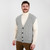 MM207 103 GREY Colour Men’s Merino Wool Aran Vest ShopAran.com