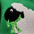 T7618 Colour Green Kids Sweater Featuring Lucky Sheep and Shamrock ShopAran.com