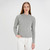 Shop Now AWL103 303 GREY Colour Irish Sweater for Women Aran Cable Stitches Raglan Sleeve Different Styling Online on ShopAran.com