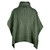 A453 403 CONNEMARA GREEN  Colour Merino Wool Poncho Loose Fit Cable Stitch Back Side ShopAran.com