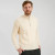 MM204 100 NATURAL WHITE Colour Classic Irish Half Zip Aran Sweater Merino Wool with Adjustable Neck & Cable Knit ShopAran.com