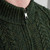 MM204 102 ARMY GREEN Colour Traditional Irish Half Zip Sweater – Aran Cable & Moss Stitches ShopAran.com