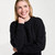 A823 1 167 BLACK Colour Classic Aran Sweater for Women Merino Wool Closeup ShopAran.com