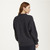 A823 1 070 CHARCOAL Colour Traditional Ladies Aran Sweater Back Side ShopAran.com