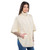 Celtic Zip Aran Poncho Jacket NATURAL-WHITE