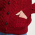 A570 014 RICH RED Colour Authentic Irish Cardigan with Cable and Honeycomb Stitches ShopAran.com